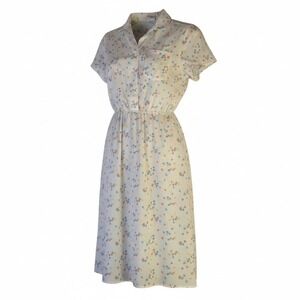 SEARS Vintage 1960s Cotton Prairie Dress Floral Lightweight Cottagecore